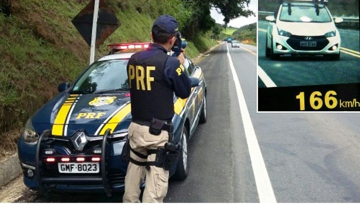 No feriado do carnaval vários motoristas foram flagrados acima da velocidade permitida