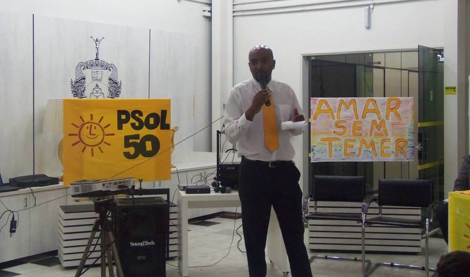 Ricardo Senegal foi escolhido pelo PSOL para disputar as eleições 2016