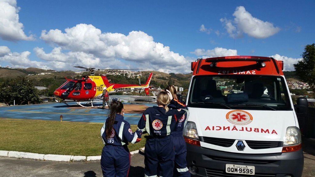 Resgate contou com ação integrada entre Corpo de Bombeiros e SAMU